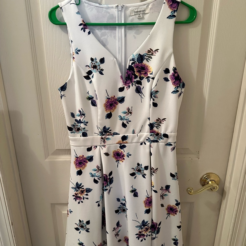 Floral white dress from Francesca’s. Size medium.